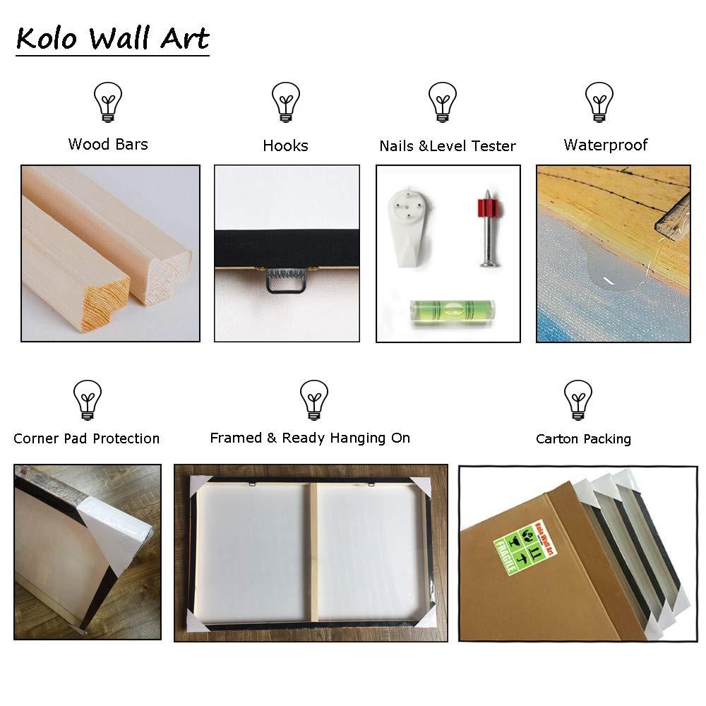 KLVOS KLVOS 3 Piece Airplane Wall Art Vintage Black and white Propeller Aircraft Picture for Boy Room Home Office Modern Home Decor Stretched and Framed Ready to Hang - 16"x32"x3pcs