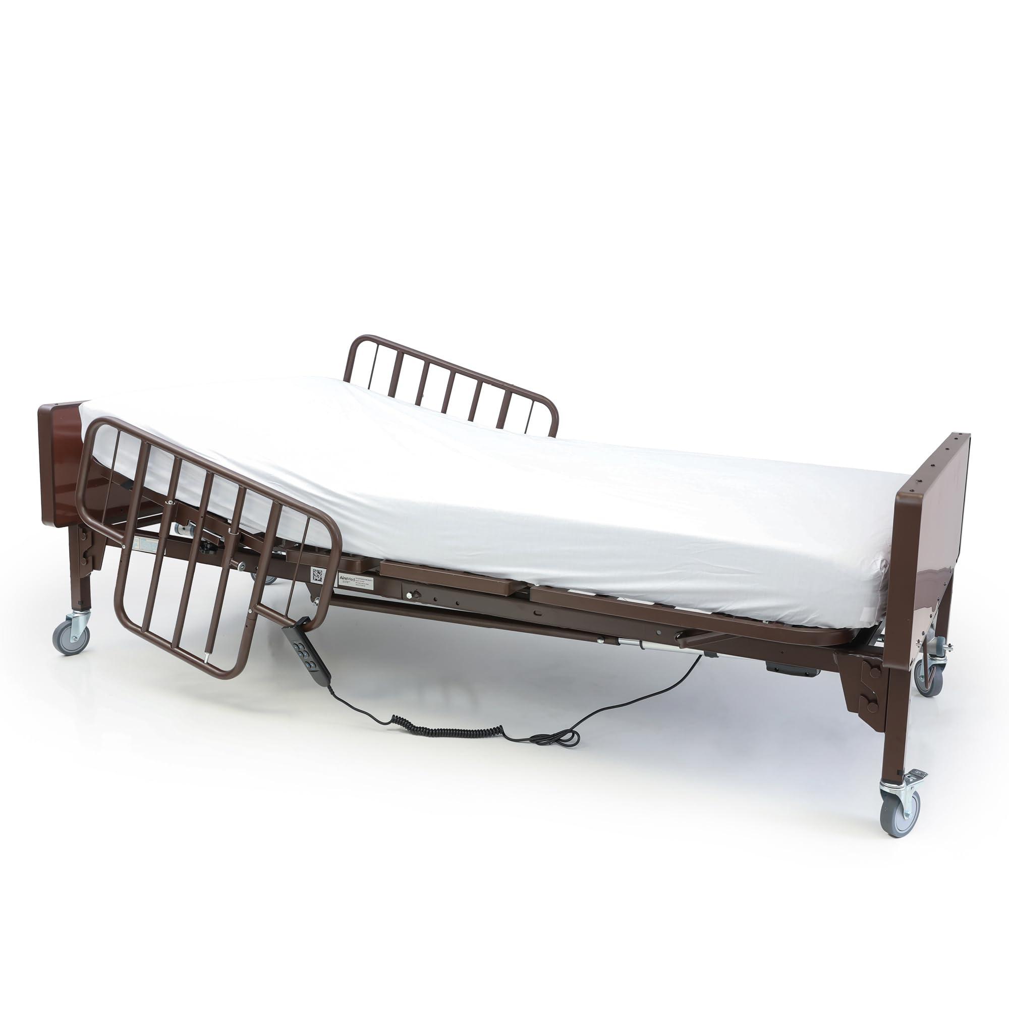 AireMed AireMed Bariatric Hospital Bed Sheets Set - 42 x 80 - Soft, Durable, and Hygienic Bedding for Home & Facilities - Flat Sheet, Fitted Sheet, and Pillowcase - 50/50 Cotton-Poly Blend - 200TC