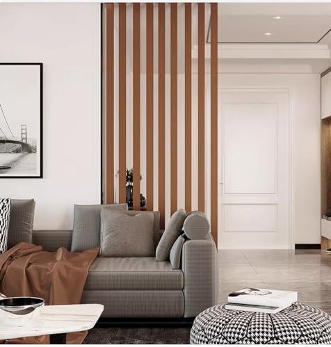 WAHHWF 2ft/3ft/4ft/5ft/6ft/7ft/8ft Tall Wall Partition Room Divider Floor to Ceiling Wooden Slats, Wood Privacy Screens/Room Separation Deviders Post Column for Bathroom Daycare Studio Apartment (Color : W