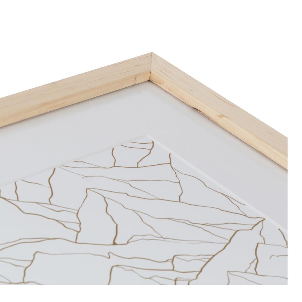 ArtToFrames ArtToFrames 8.5x11 inch Clear Stain on Maple Picture Frame with 2 Inch Single Ivory Mat, SingleMat-0066-81784-YCLR-8.5x11-81