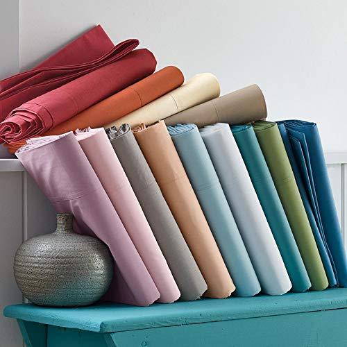 COTTONWALAS COTTONWALAS Actual Heavy Egyptian Cotton Cal King Size 4-PCs Sheets Set (1 Fitted, 1 Flat, 2 Pillowcase) Fits 10-12\" Pockets Depth, True 1500 Thread Count Bed Sheets for Bed (Solid, Navy Blue)