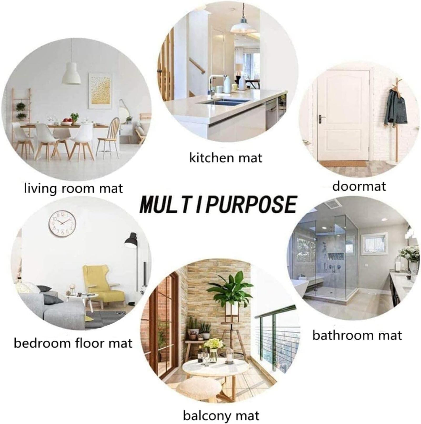 SRAELO SRAELO Sage Green Buffalo Plaid Area Rug, Farmhouse Green White Geometric Plaid Washable Rugs, with Anti-Slip Backing Indoor Large Carpet for Living Room Bedroom Study Dining Room-3x5ft, Style-17