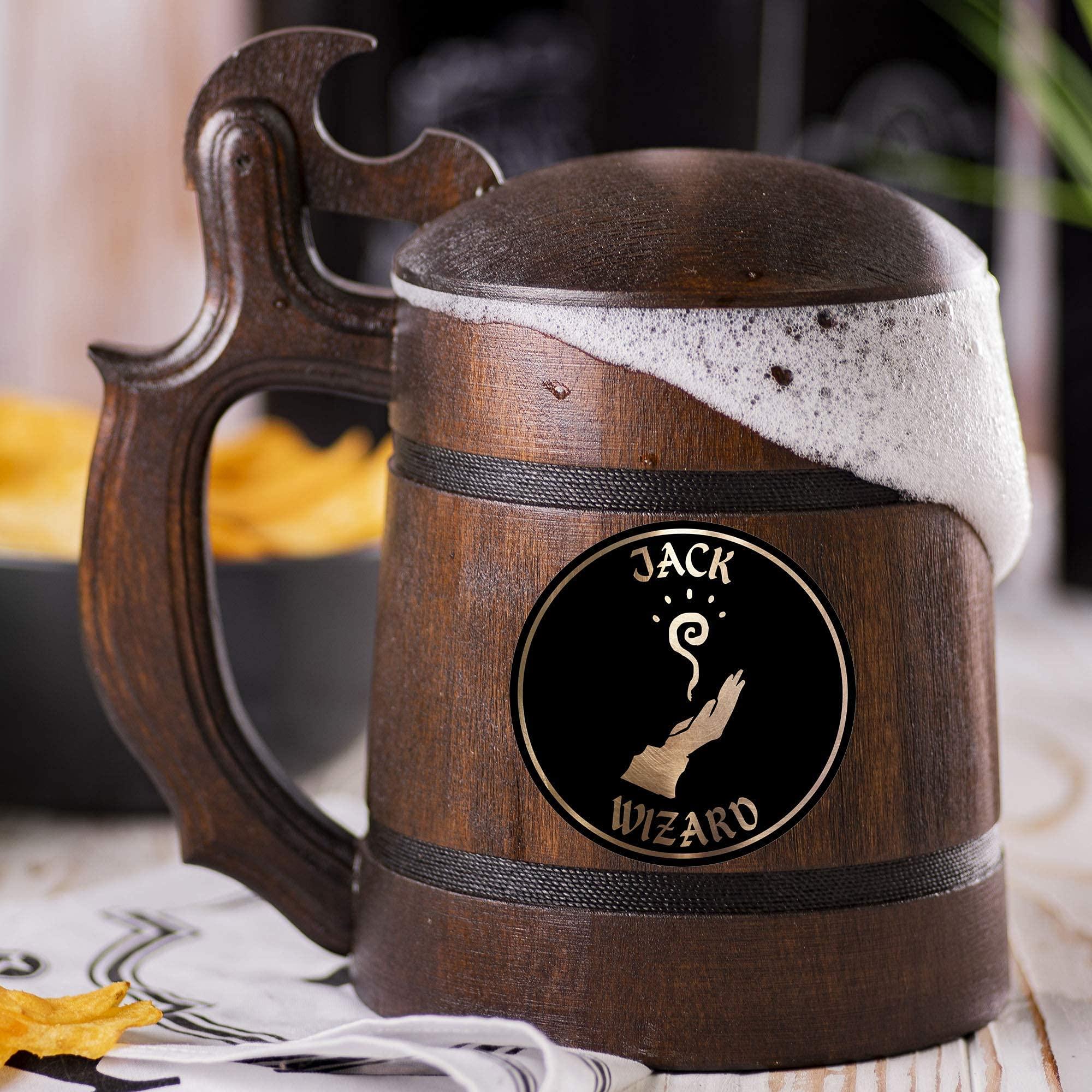 Generic Wizard Beer Mug, Dungeons And Dragons Beer Stein, Custom Dungeon Master Beer Stein, Personalized D&D Beer Tankard, DnD Mug