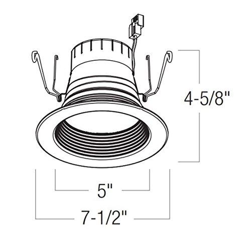 Nora Lighting Nora NLPR-56 5\"/6\" Prism Smart LED RGBW Retrofit Baffle Downlight (White)
