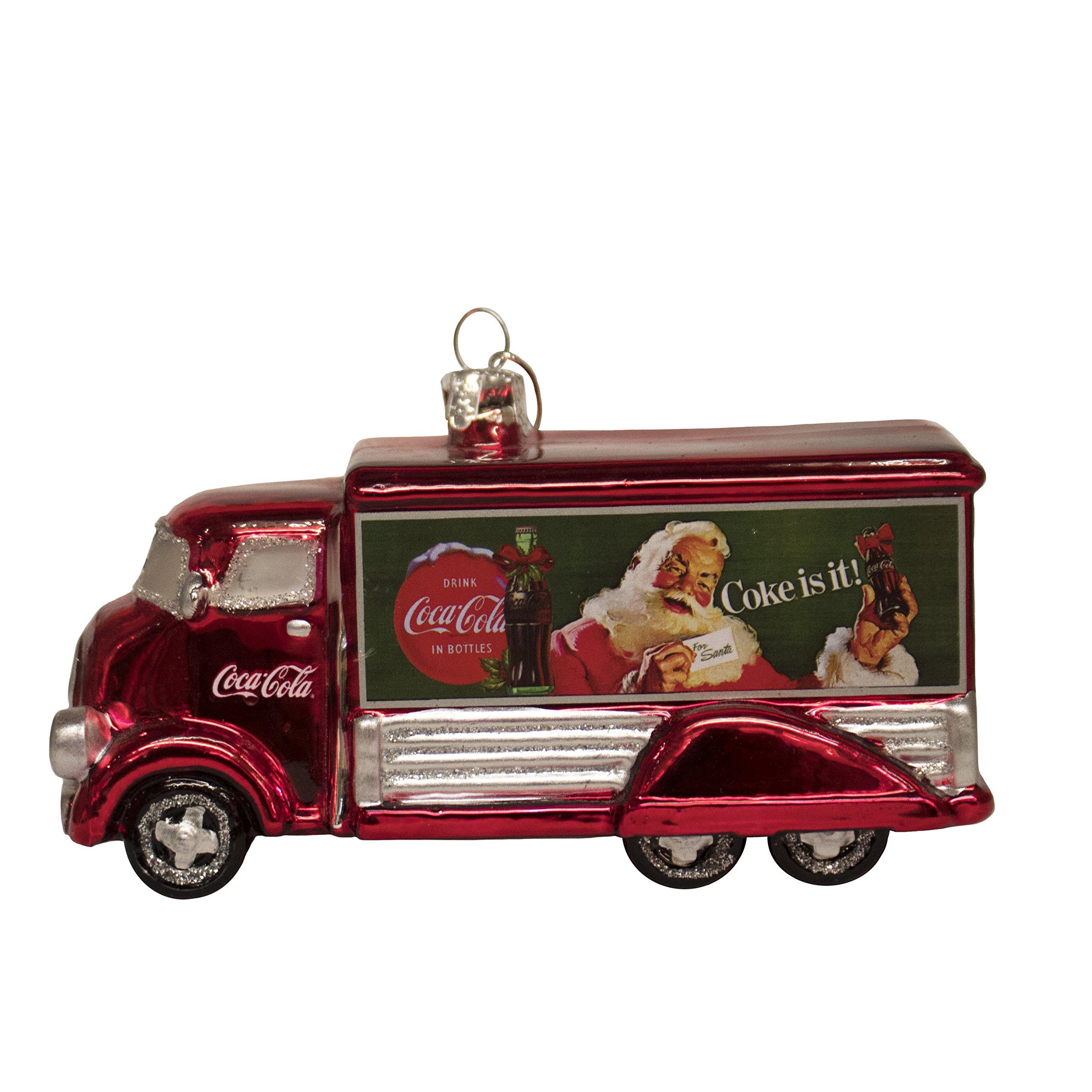 Kurt S. Adler Kurt Adler Coca-Cola Glass Truck Ornament, 5-Inch