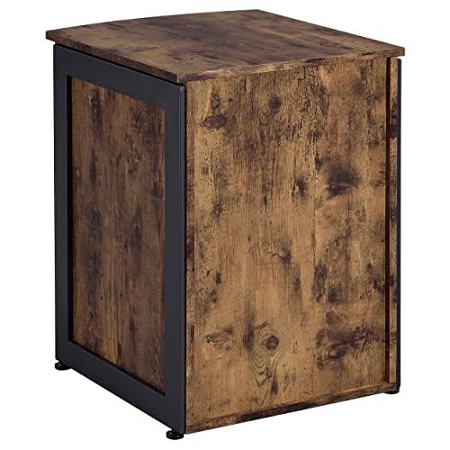 Coaster Home Furnishings Coaster Furniture Estrella 3-Drawer File Cabinet Antique Nutmeg and Gunmetal 800656