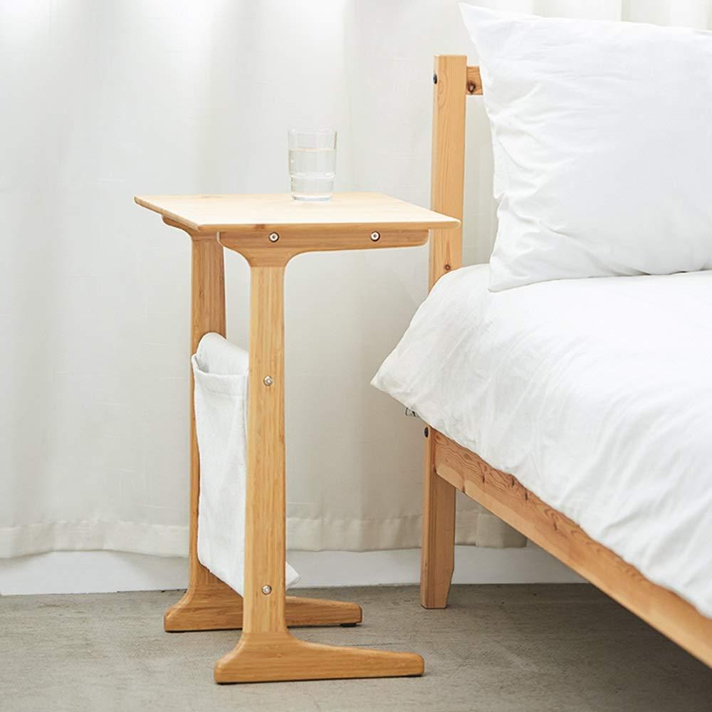 Tables Tables WFF Side Living Room End Coffee Laptop Stand Bedside Sofa Couch Nursing Bamboo 40x35x61cm (Color : B)