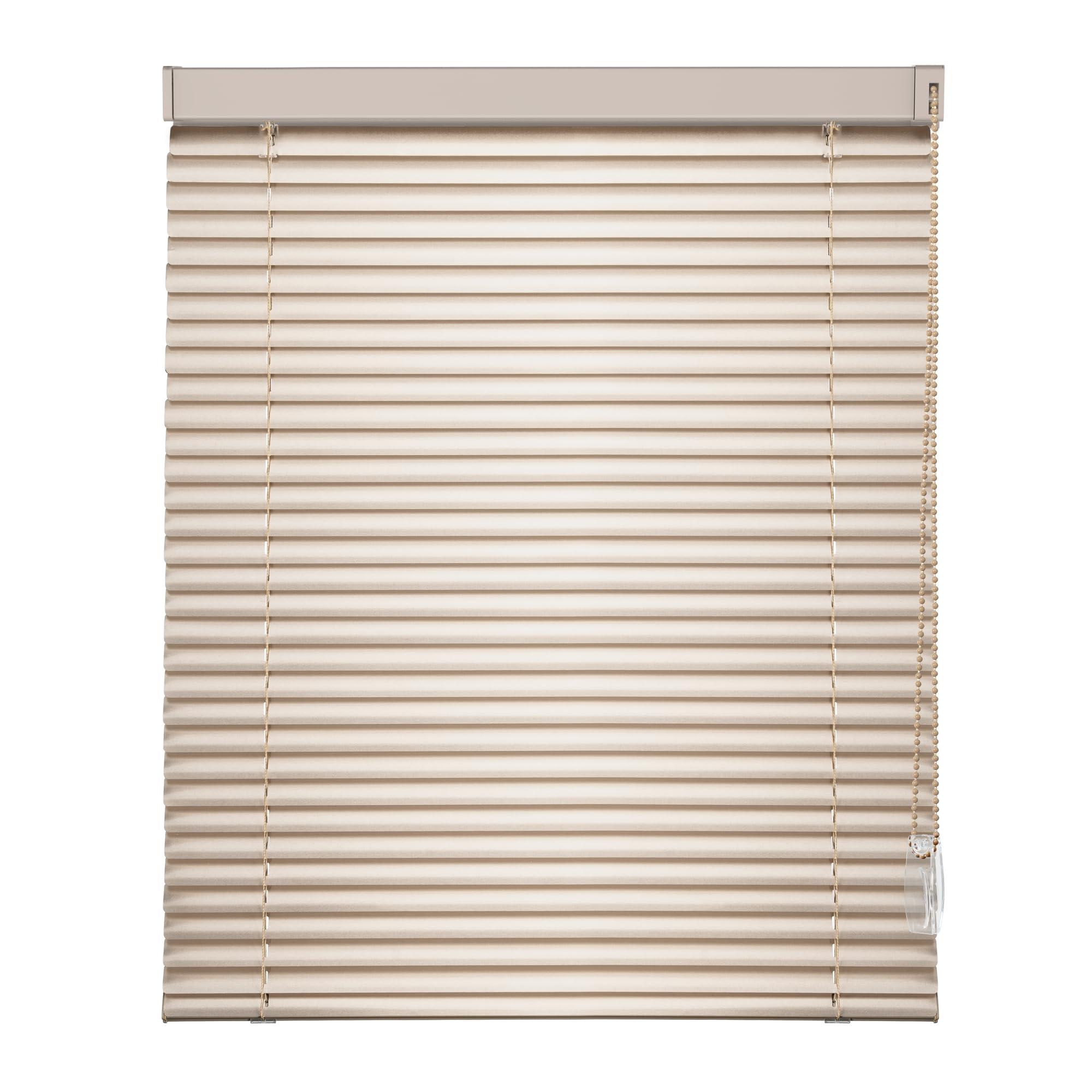 simty Simty Corded 1\" Aluminum Mini Blinds for Windows, Venetian Horizontal Blinds, Privacy Shades for Bedroom, Bathroom,Kitchen,Office, 54\" Wx 96\" H, Champagne