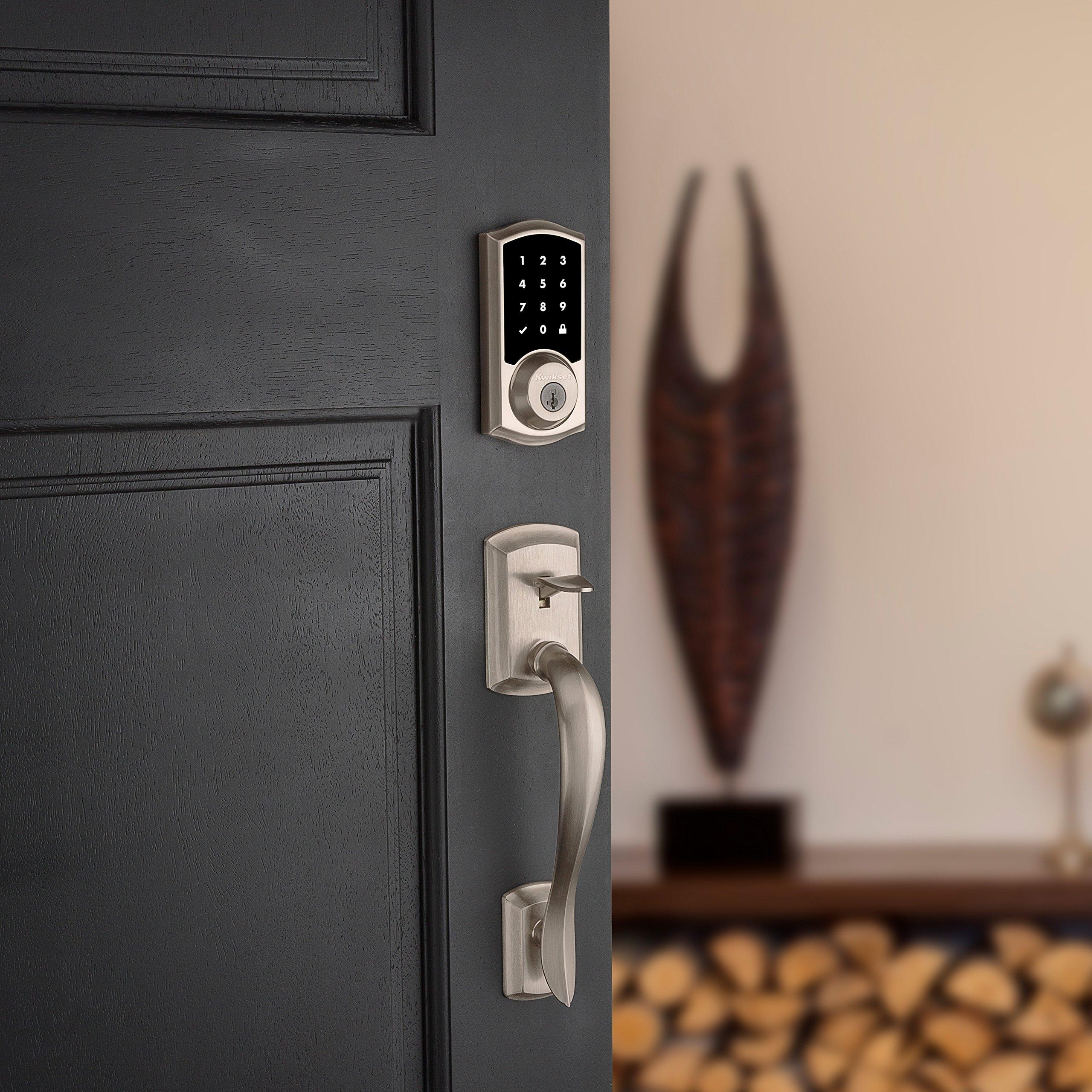 Kwikset Kwikset 99150-002 SmartCode 915 Touchscreen Electronic UL Deadbolt with Smart Key, Satin Nickel