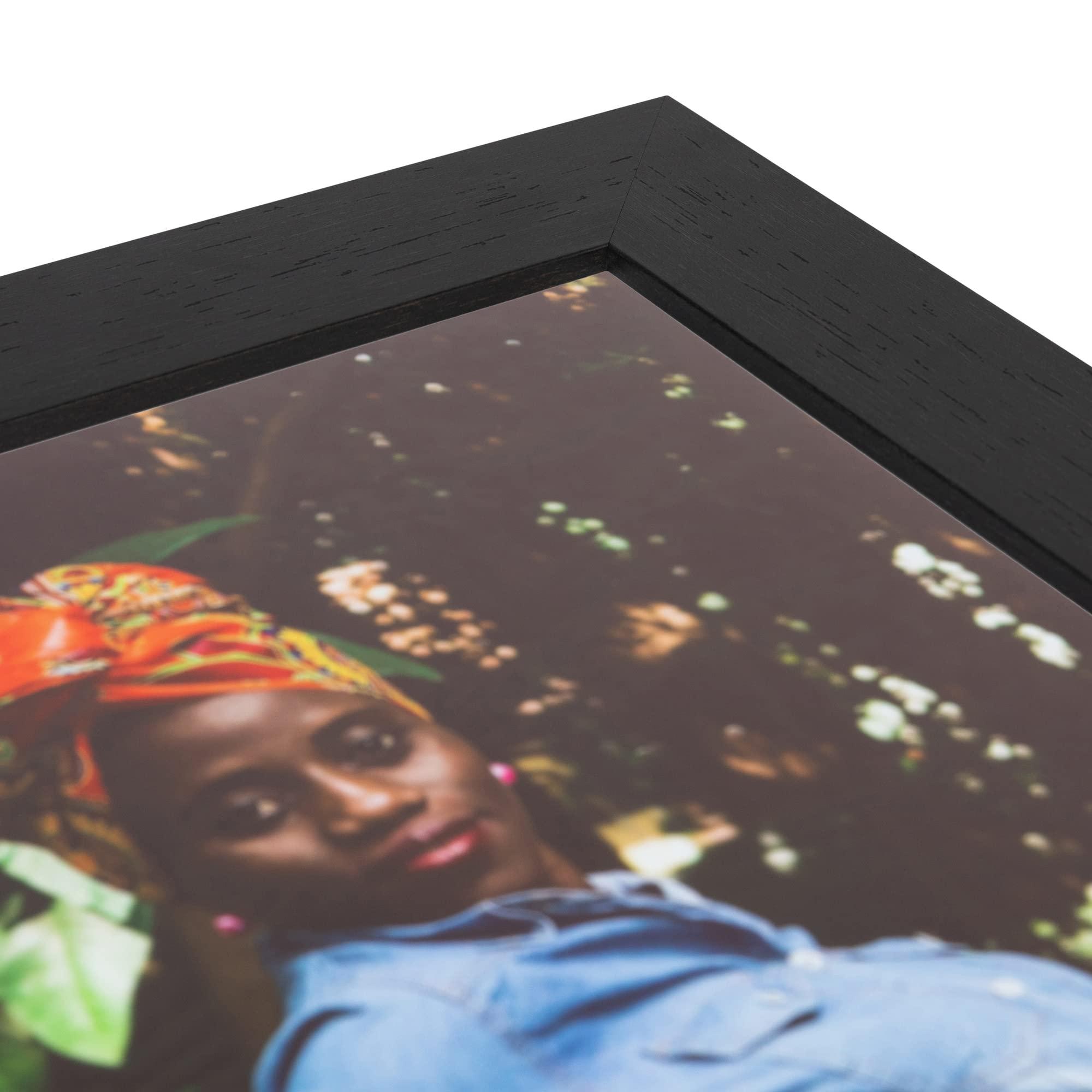 ArtToFrames ArtToFrames 20x41 Inch Brown Picture Frame, This 2.00 Inch Custom MDF Poster Frame is Walnut, Great for Your Art or Photos - Comes with Economy Acrylic