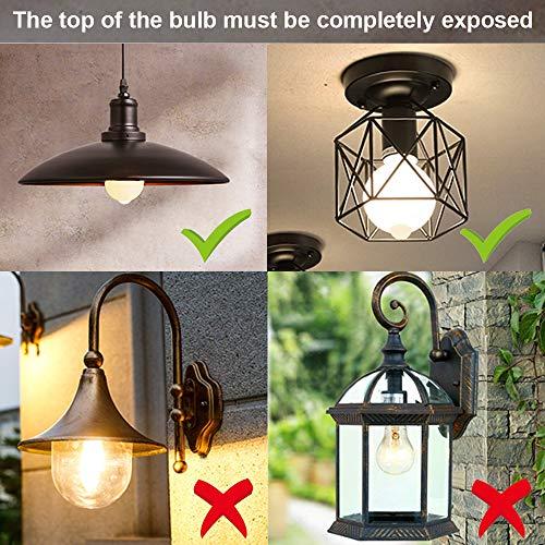 HEKEE HEKEE Motion Sensor LED Light Bulb 9W A19 PIR Built-in IR 60W Equivalent Bright 810 Lumens E26 Base Warm White Bulbs (2 Packs)