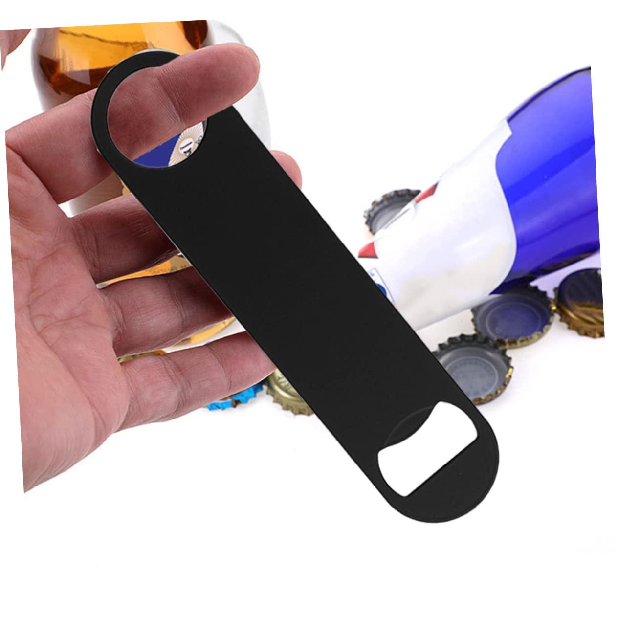 CIYODO CIYODO 5pcs Bottle Opener Beer Can Opener Black Portable Bottle Opener Stainless Steel Manual Beer Opener