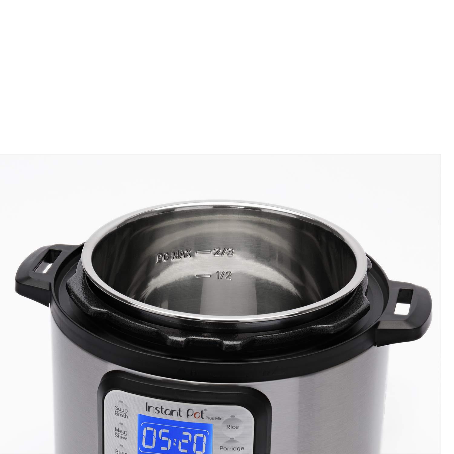 Instant Instant Pot Duo Plus 9-in-1 Electric Pressure Cooker and Ceramic Inner Cooking Pot Mini 3-Qt Bundle