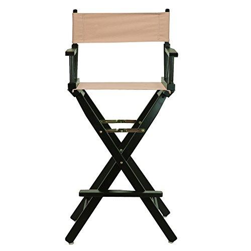 Casual Home Casual Home 30" Director's Chair Black Frame-with Tan Canvas, Bar Height