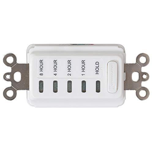 Intermatic Intermatic EI220W 1/2/4/8 Hour SPST 1800-Watt in-Wall Countdown Timer, White