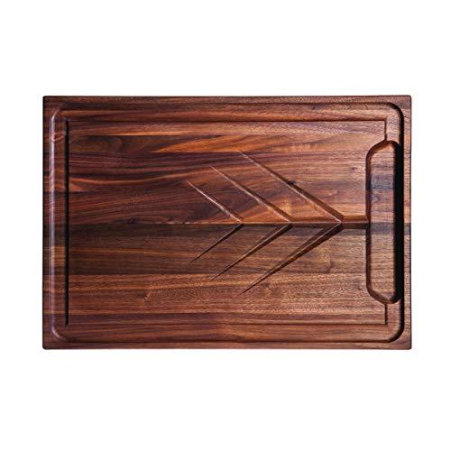 J.K. Adams JK Adams Walnut Carving Board with Juice Grooves - 20x14- Butcher Block Cutting Board - Cutting Boards Wood - Thick Cutting Board - Hardwood Cutting Board - Great for Holiday Dinners