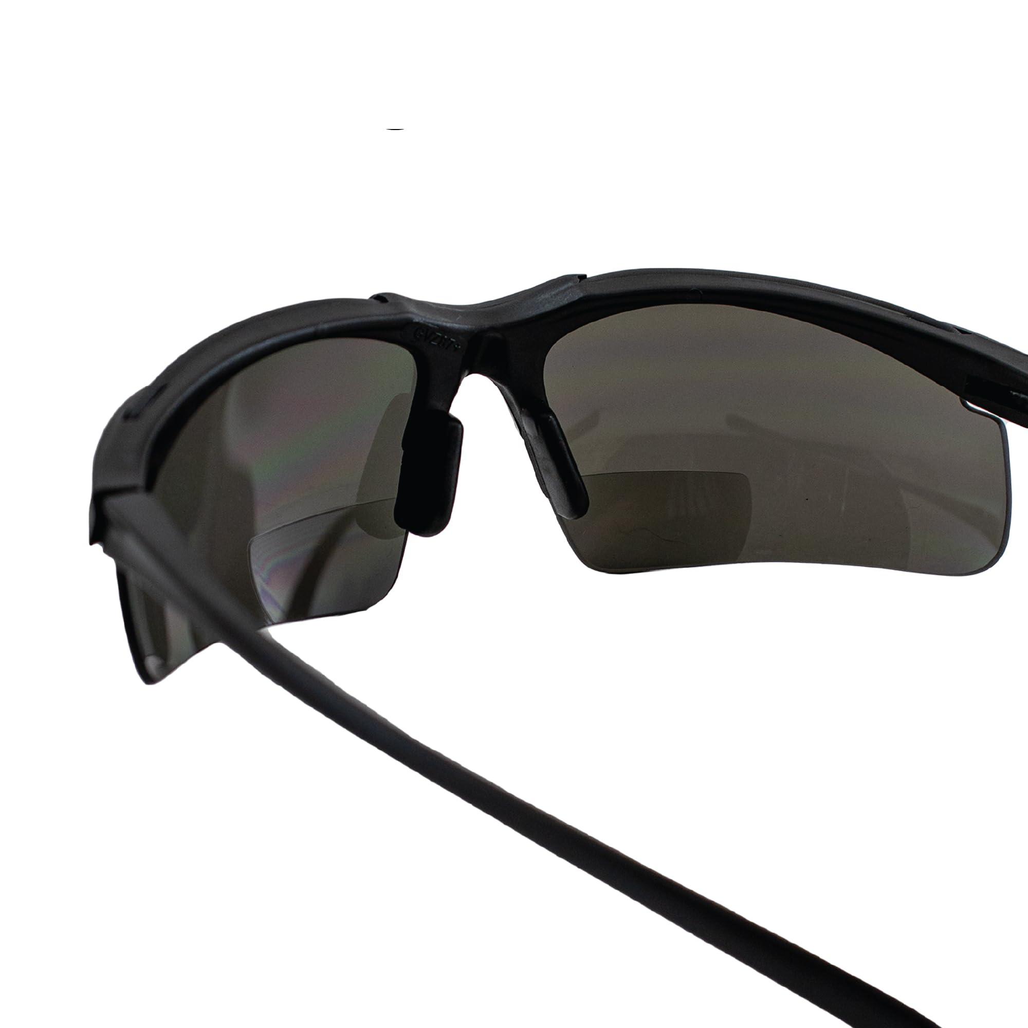 Global Vision Global Vision Apex Bifocal Safety Glasses UV400 Magnifying Reading Eyewear 2.50 Magnifier Smoke Lens