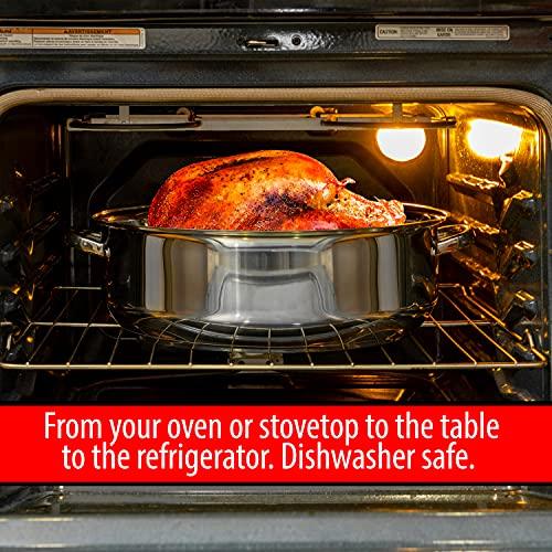 Precise Heat Precise Heat KTROAST3 Roaster, 20 inches, Stainless Steel