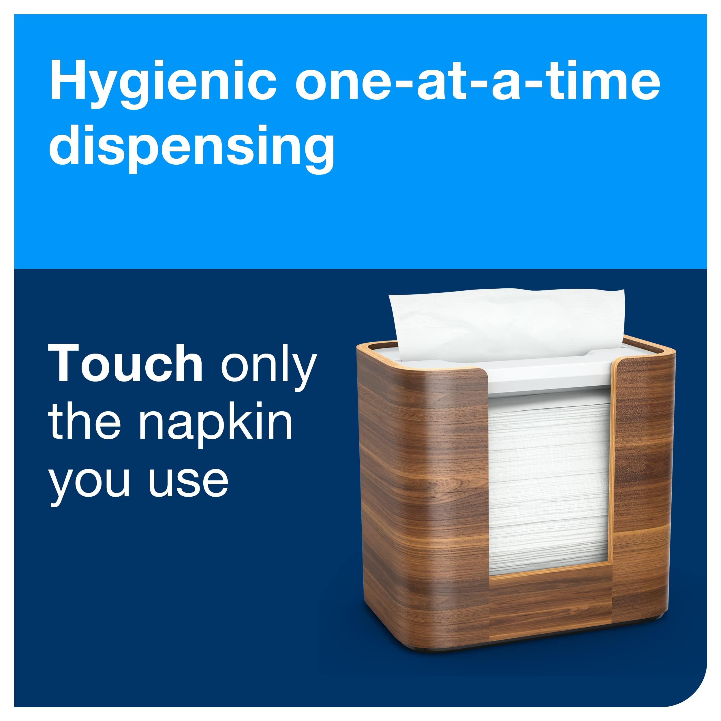 Tork Tork Xpressnap Tabletop Napkin Dispenser Walnut - N4 + Refill - White Dispenser Napkin, 12 x 500 napkins