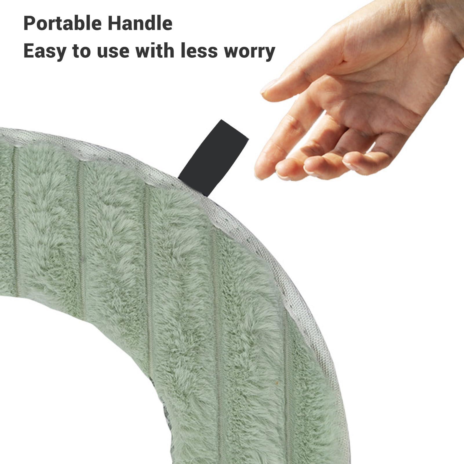 WOHPNLE WOHPNLE Warm Toilet Seat Cover, USB Powered Seat Cushion Warmer Mat Comfortable Toilet Seat Cover Washable Bathroom Warmer (Green)