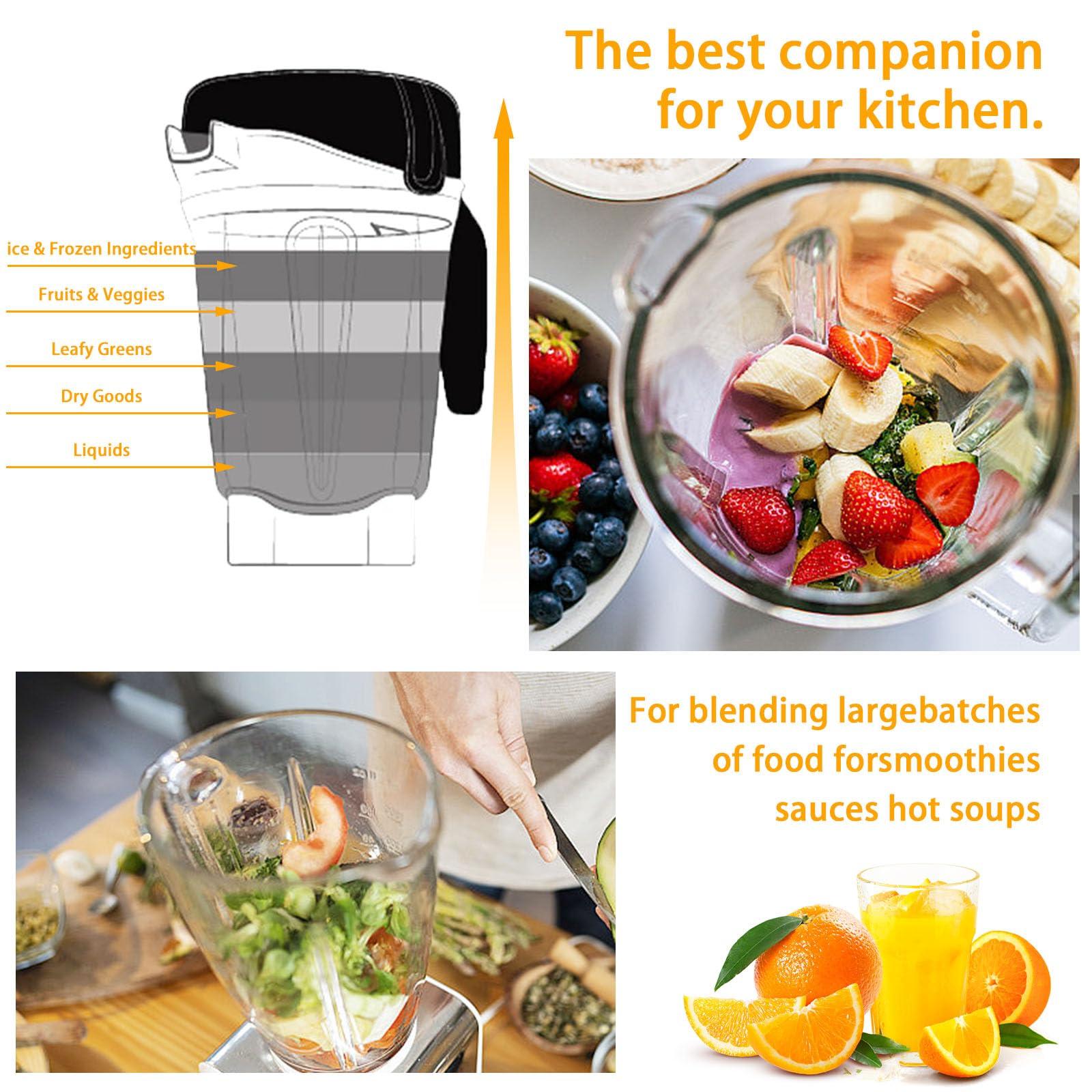 Domigard For Vitamix Blender Pitcher 64oz Low-Profile,Replacement for vitamix 750 container, 5000/5200/6300/7500/VM0158a/VM0197,For Vitamix-G Blender Container cup jar