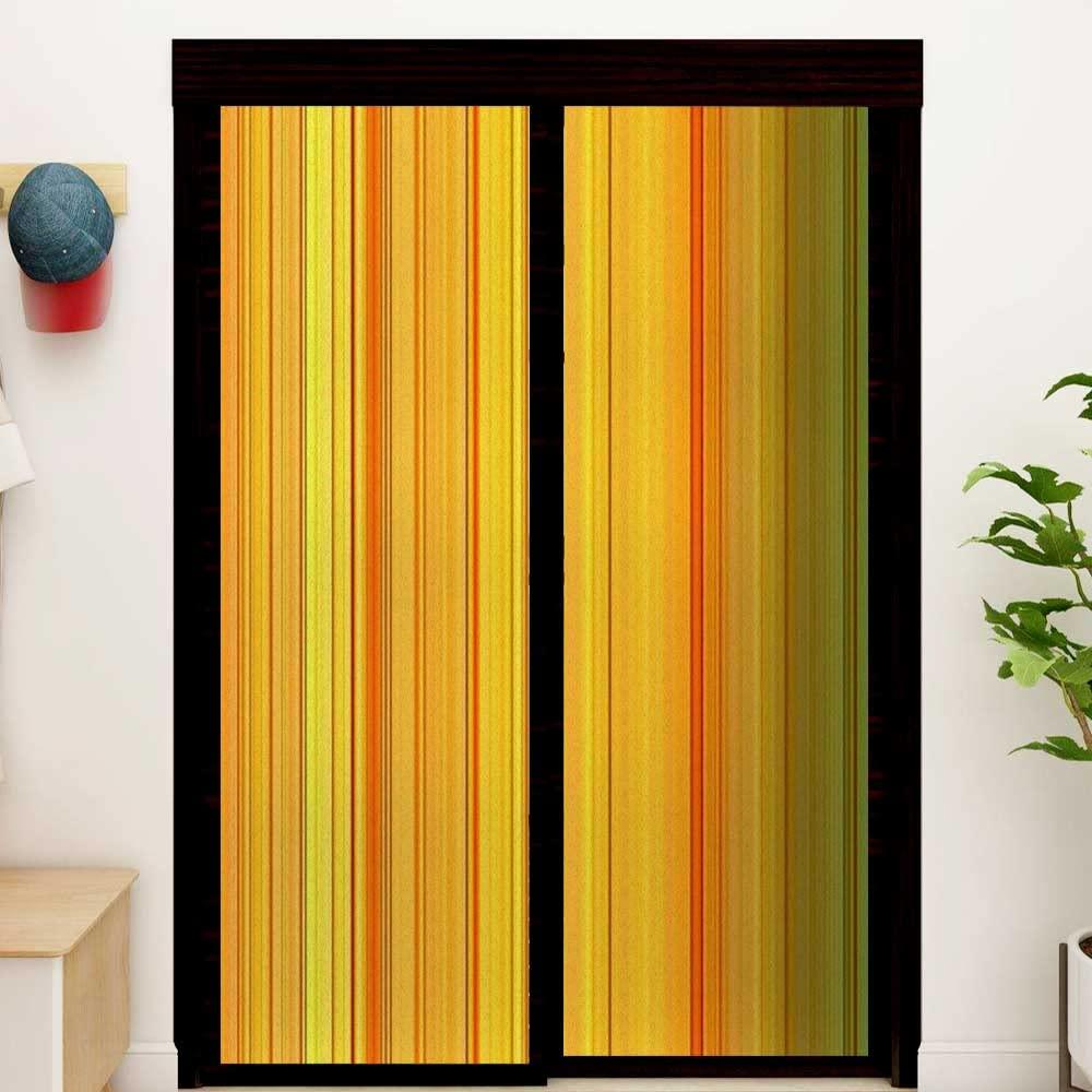 Generic Stained Glass Window Film Self Adhesive Colorful Vertical Fantasy Vinyl Decorative Sticker Anti Glare 31.5inch x 55.1inch (L+R,2PCS)