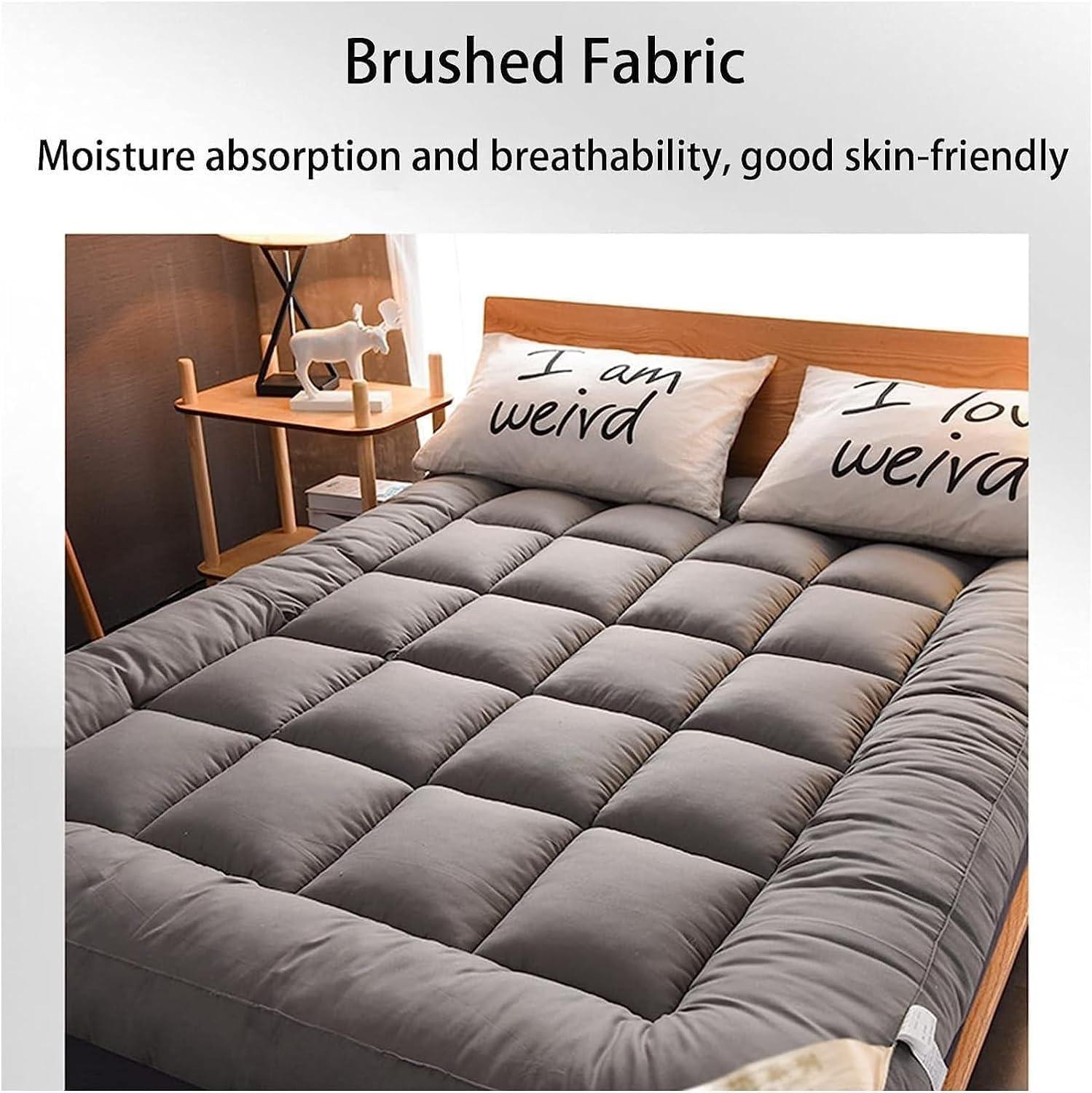 SHYMMD Upgrade Extra Thick Japanese Floor Mattress Futon Mattress,Roll Up Tatami Mat,Ultra Soft Fluffy Foldable Bed Mattress,Thick Sleeping Pad Floor Bed,Portable Guest Mattress