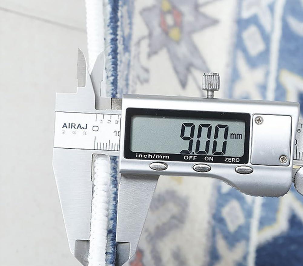 Yeifbft Oriental Traditional Blue Maze Pattern Area Rug 9x9 Square Washable Living Room Dining Room Carpet Non Slip Stain Resistant Soft Low Pile Office Bedroom Kitchen Throw Rugs