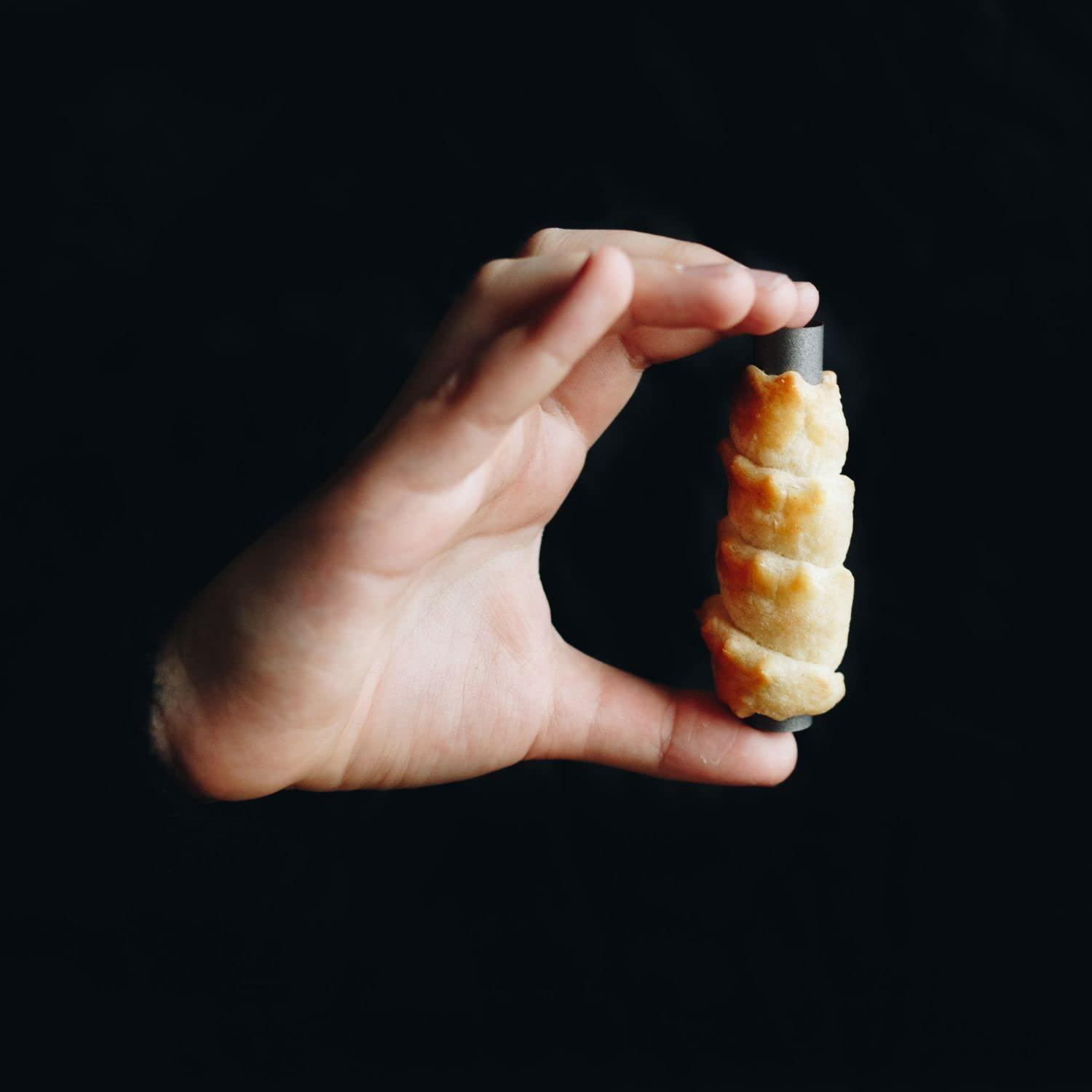 CULIMI CULIMI Mini Cannoli Tube - Set 8 cm/ 3,14\"/ 10 pcs Small Cones Baking Molds Cream - Horn Moulds Tubes Non-Stick Coating