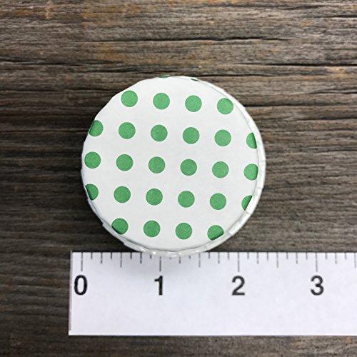 Outside the Box Papers Candy Nut Christmas Paper Cups - 48 MINI Baking Paper Treat Cups - Green and White Dot - 2 x 1.5 Inches - 48 Pack