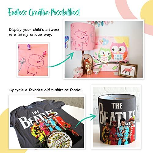 I Like That Lamp I Like That Lamp Styrene Sheet for Lampshade (13.5\" Height x 180\" Length) - Adhesive Roll for DIY Round Drum Lamp Shade - Repair Damaged Shades - Make a New Lampshade - Compatible With All Materials