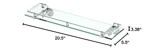 Gatco Gatco 1438C Glass Railing Shelf, Chrome