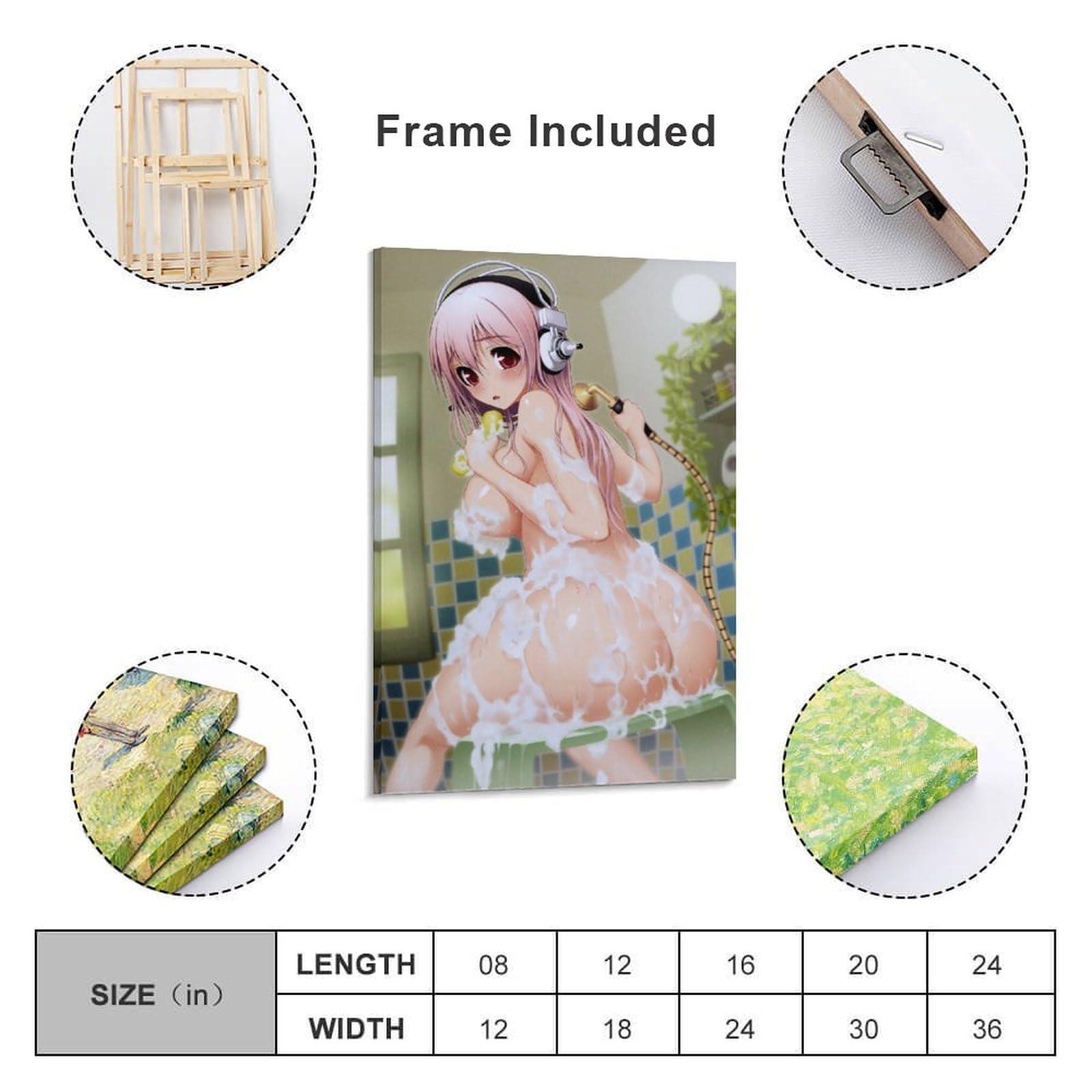 HomeLoft Basics Sonicomi Game Anime Posters Super Sonico Girl Idol Group Boobs Posters Bathroom Posters Canvas Art Poster And Wall Art Picture Print Modern Family Bedroom Decor Posters 12x18inch(30x45cm)