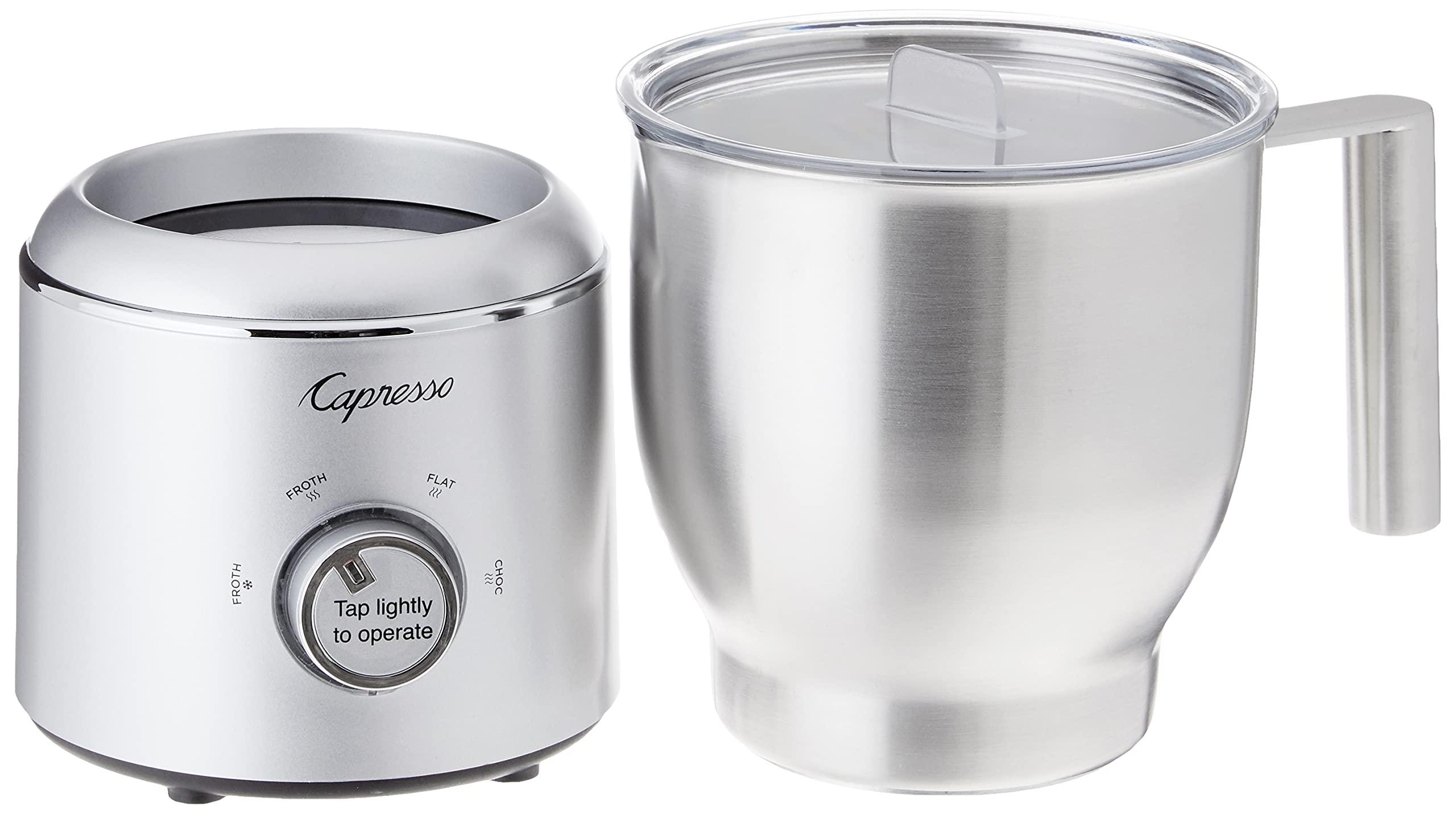 Capresso Capresso froth Select Automatic Milk Frother and Hot Chocolate Maker, Stainless Steel 209.05, Silver, 20 ounce