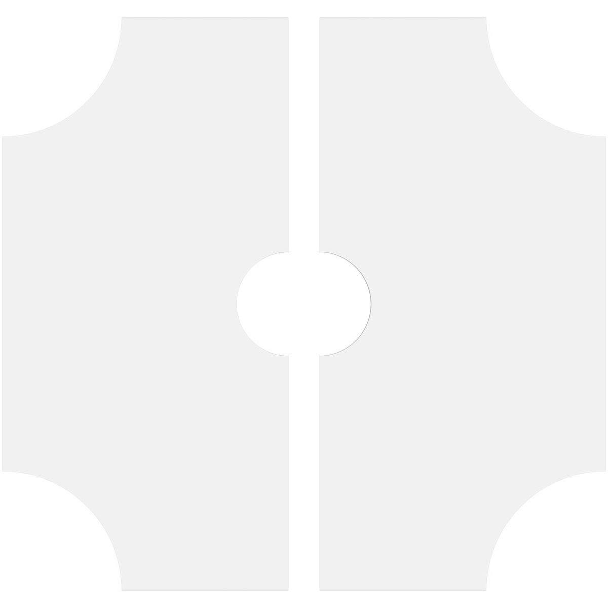 Ekena Millwork Ekena Millwork CMP22HS2-04000 Haus Architectural Grade PVC Contemporary, Two Piece Urethane Ceiling Medallions 22\"OD x 4\"ID x 7 1/4\"C x 1\"P