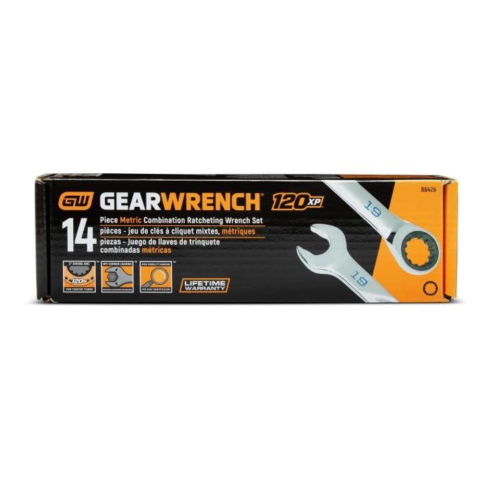 GEARWRENCH GEARWRENCH Universal Spline XL Ratcheting Combination SAE Wrench Set - 86426