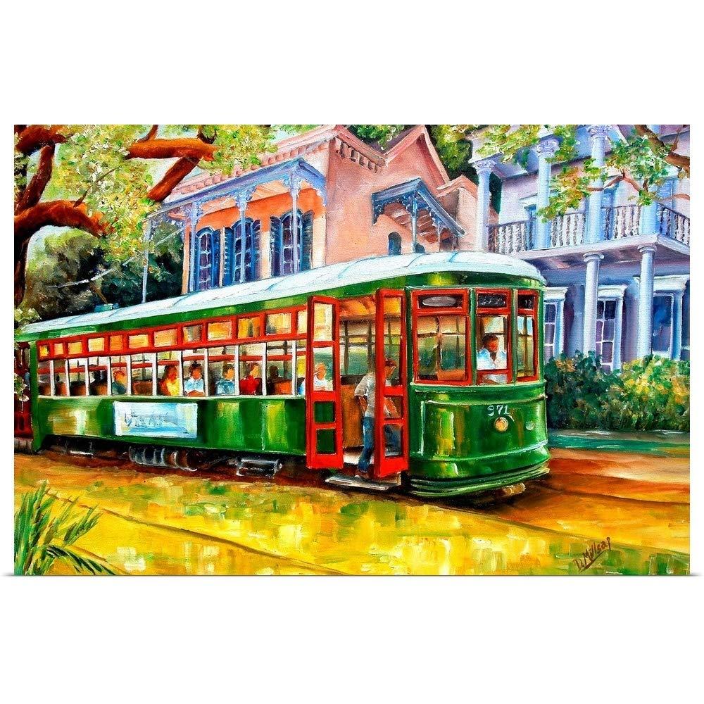 GREATBIGCANVAS GREATBIGCANVAS Streetcar in The Garden District Unframed Poster Print