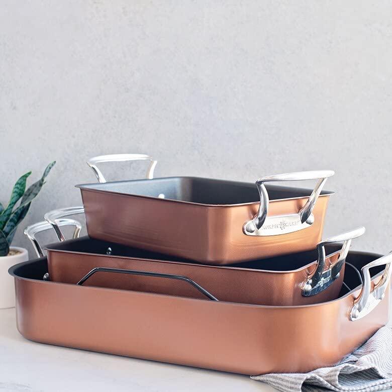 Nordic Ware Nordic Ware Turkey Roaster with Rack, Copper