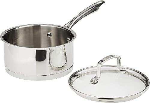 Cuisinart Cuisinart Professional Stainless Saucepan with Cover, 1.5-Quart, Stainless Steel,8919-16