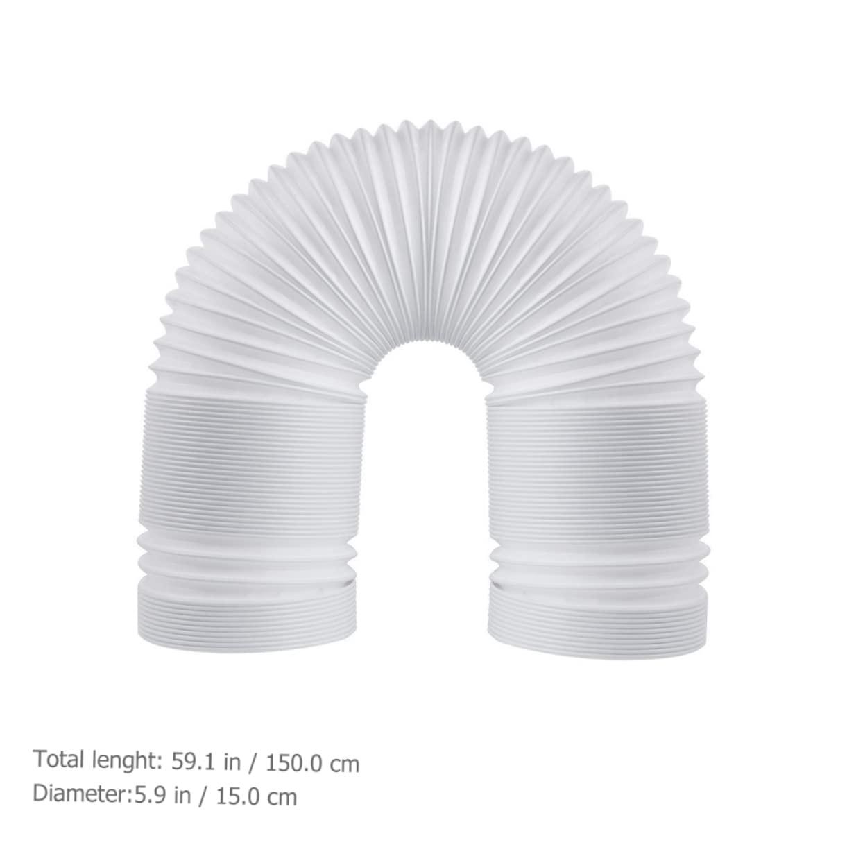 PRETYZOOM PRETYZOOM Easy Install AC Hose for Portable Air Universal Flexible Exhaust Hose Adapter No Tools Needed