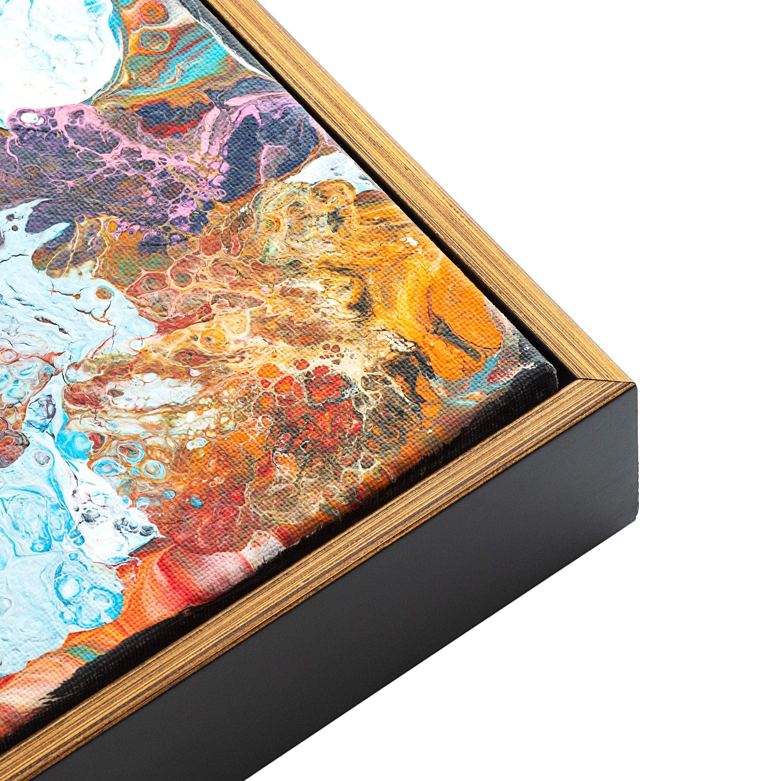 CustomPictureFrames.com CustomPictureFrames.com 26x40 Canvas Frame Gold Solid Wood Floater Frame Width 1 Inches | Interior Frame Depth 1 Inches | Oro Contemporary Canvas Frame Complete with Canvas & Hanging Hardware