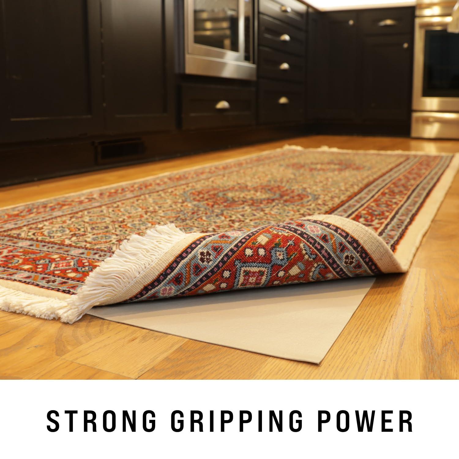 Grip-It Grip-It Solid Grip Non-Slip Rug Pad for Area Rugs and Runner Rugs, Cushioned Rug Gripper for Hardwood Floors 3 x 5 ft