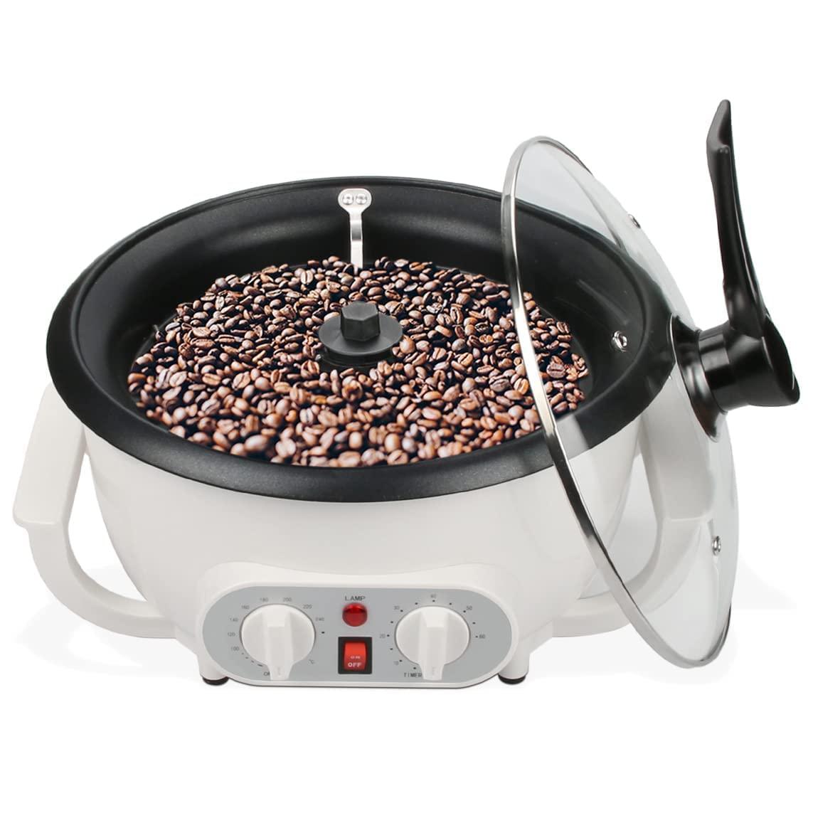 Mingfuxin Upgrade Coffee Roaster Machine for Home Use, 110V Household Electric Coffee Bean Roaster with Timer 1200W Roasting Machine Peanut Bean Home Coffee Roaster