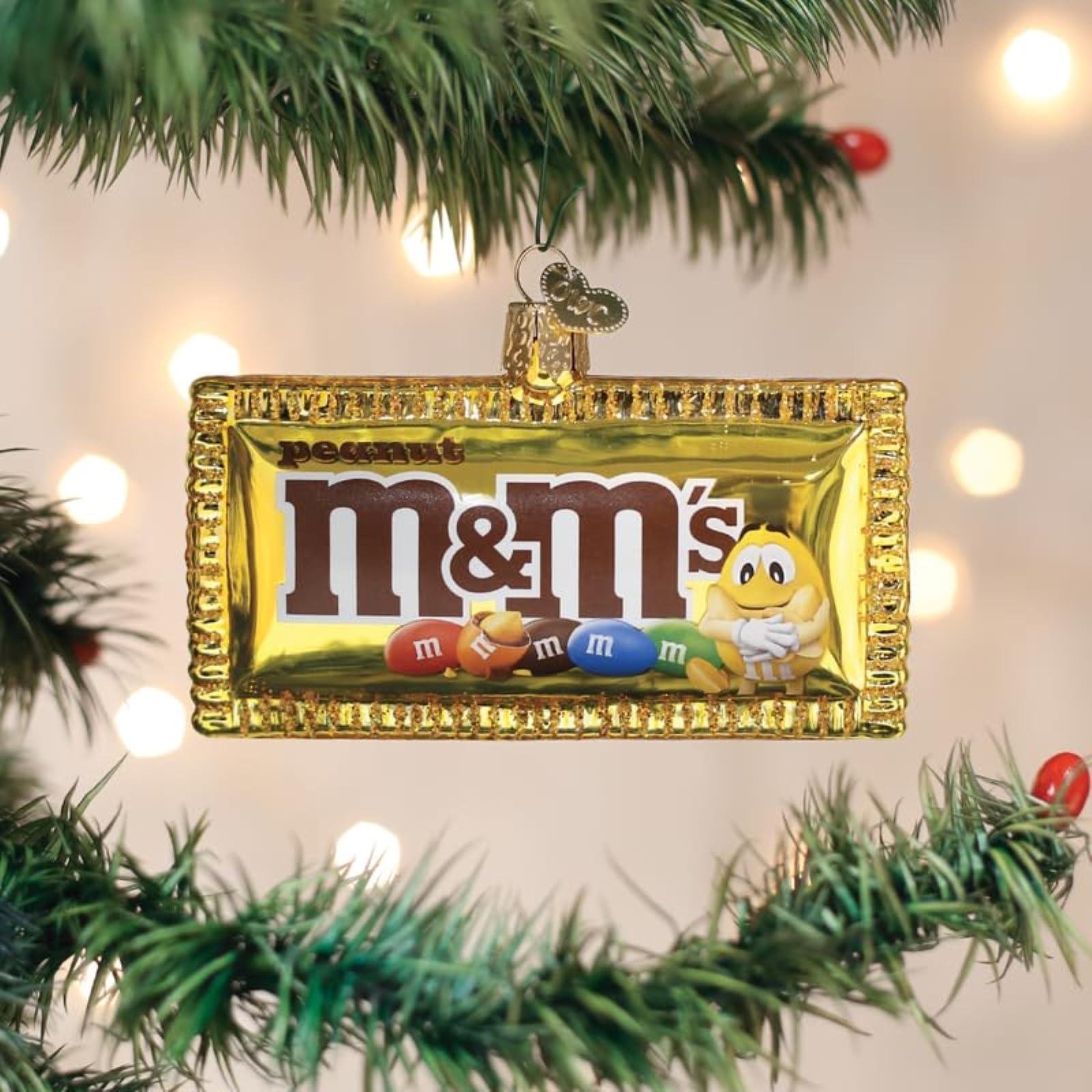 Old World Christmas Old World Christmas Peanut M&M\'s Glass Hanging Ornament