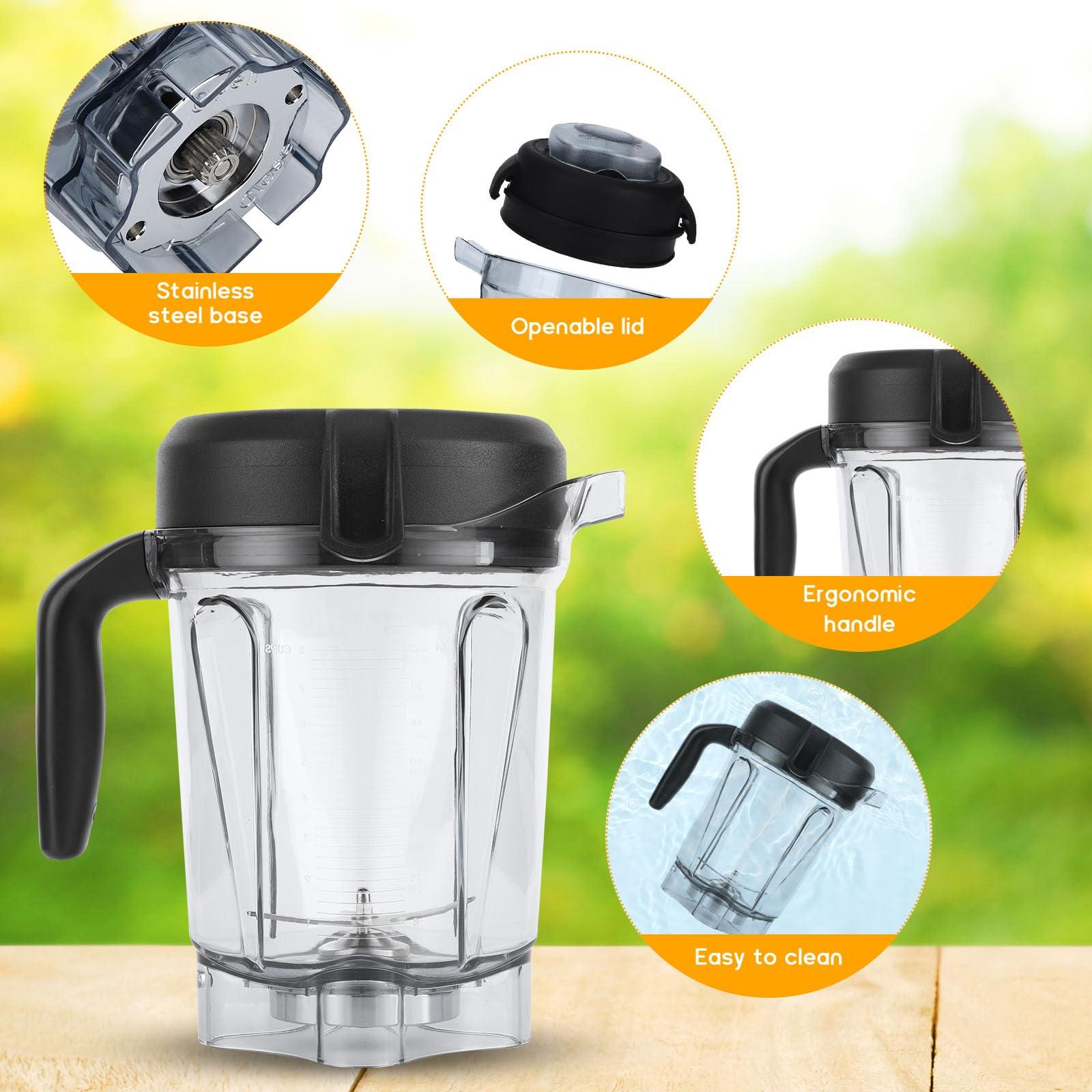 Domigard For Vitamix Blender Pitcher 64oz Low-Profile,Replacement for vitamix 750 container, 5000/5200/6300/7500/VM0158a/VM0197,For Vitamix-G Blender Container cup jar