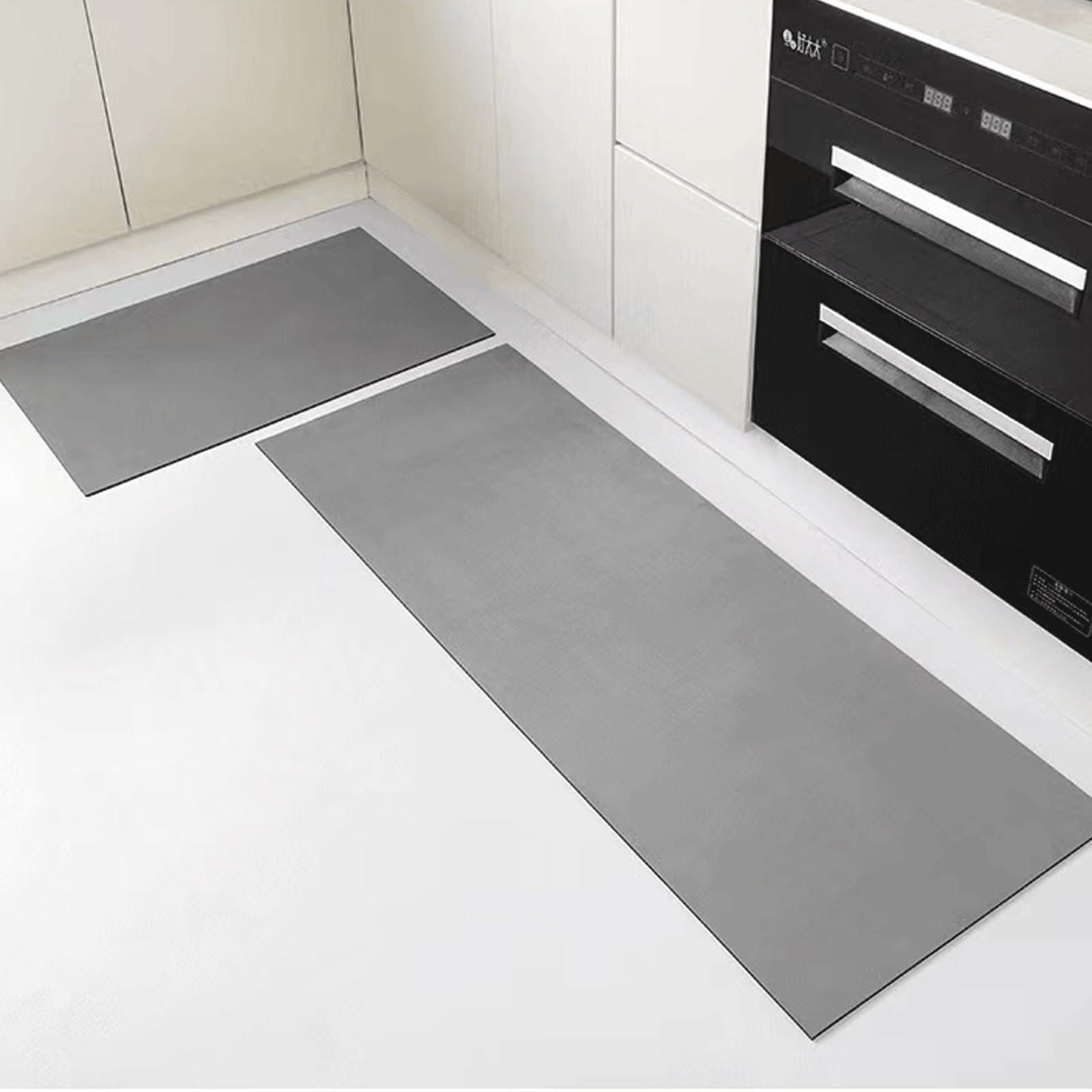 NESLAY Kitchen Mat Padded Standing Desk Mat Cushioned Anti Fatigue, Kitchen Rugs Sets of 2 Washable,Kitchen Mats for Floor Sink Mats Comfort Cushion Mat Absorbent Resist Dirt for Home, Office,Bathroom ( Colo