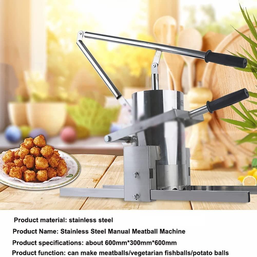 QIANMEI QIANMEI Meatball Maker Machine Commercial Manual Meatball Forming Machine, Shrimp Ball Fish Ball Maker, Vegetable Balls Fish Meatball Former Mold Tool, 600 / Minute for Kitchen