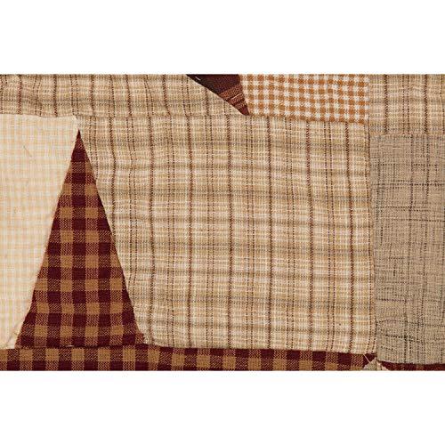 VHC Brands VHC Brands Primitive Classic Country Pillows & Throws - Abilene Star Red Quilted Throw