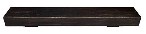 Pearl Mantels Pearl Mantels 412-48-20 The Shenandoah 48-Inch Shelf/Mantel Shelf Espresso Rustic Distressed Finish