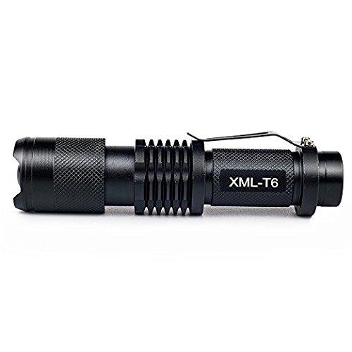 BESTSUN BESTSUN 2 Pack SK98 LED Tactical Flashlight 5 Mode Zoomable Mini Flashgliht 2500 High Lumen Military Grade Handheld Flashlight Water Resistant Ultra Bright Tac Light Adjustable Focus Pocket Torch